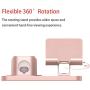 Fingic 4 in 1 Charging Stand for Apple Watch (5/4/3/2/1), Airpods Pro 2019, Airpod 2/1, iPhone SE 2020/11 Pro/X/XS/XR/Xs Max/8 Plus, Charging Dock Station for iPad Stand Tablet Stand Samsung,Rose Gold