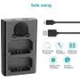Neewer Dual USB Charger for Sony NP-FZ100 Battery, Compatible with Sony A9 A7III A7RIII Cameras, Designed with LCD Display, Versatile Charging Options Neewer Dual USB Charger for Sony NP-FZ100 Battery, Compatible with Sony A9 A7III A7RIII Cameras, Designed with LCD Display, Versatile Charging Options