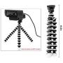 Phone Tripod, Portable Cell Phone Tripod Adjustable Tabletop Tripod Stand with Wireless Remote Flexible Tripod Compatible for iPhone 11 Pro Xs MAX XR X SE 8 7 6S Plus Samsung Android Phones Gopro
