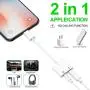 [Apple MFi Certified] 2 in 1 Lightning to 3.5mm Headphone Audio & Charger, for iPhone Headphone Adapter Dongle Charger Jack AUX Audio 3.5 mm with iPhone 11/iPhone X/8 Plus/iPhone 7/7 Plus