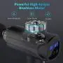 Massage Gun Deep Tissue Percussion Electric Muscle Massager, Portable Handheld Ultra-Quiet Brushless Motor, Relieves Muscle Tension (Black)