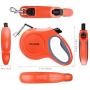 PIXNOR Retractable Dog Leash,16ft Heavy Duty Pet Walking Leash for Small Medium and Large Dog up to 110 lbs,Tangle Free,One-Hand Brake