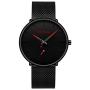 Mens Watches Ultra-Thin Minimalist Waterproof - Fashion Wrist Watch for Men Unisex Dress with Stainless Steel Mesh Band