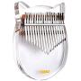 TREELF TF-17C 17 keys Kalimba Acrylic Thumb Piano 17 Keys Mbira Transparent Keyboard Instrument