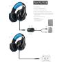 KOTION EACH GS600 Pro PC Gaming Headset Stereo Headphones with Microphone for Xbox 360 / PS3 / PS4 / PC Computer Laptop/Mobile Phones
