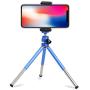 Lightweight Mini Webcam Tripod Logitech Webcam C920 C922 Small Camera Tripod Mount Cell Phone Holder Stand (Blue)