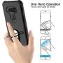 lovpec LG K51 Case with Soft TPU Screen Protector, Ring Holder Kickstand Shockproof Protective Phone Cover Case for LG K51/LG Q51/LG Reflect/LG LM-K500UM (Black)