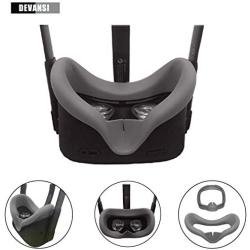 Devansi VR Eye Silicone Cover & Eye Pad for Oculus Quest Eye Cushion Cover Sweatproof Lightproof