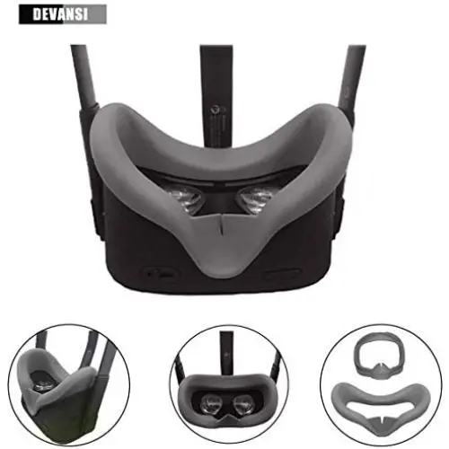 Devansi VR Eye Silicone Cover & Eye Pad for Oculus Quest Eye Cushion Cover Sweatproof Lightproof Devansi VR Eye Silicone Cover & Eye Pad for Oculus Quest Eye Cushion Cover Sweatproof Lightproof