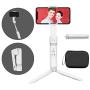 ZHIYUN Smooth X Gimbal Stabilizer for Smartphone, iPhone Selfie Stick Tripod, Foldable Handheld iPhone Gimbal, Video Recording, Bluetooth Remote, Face Tracking, Gesture & Zoom [w/Tripod & Case] White