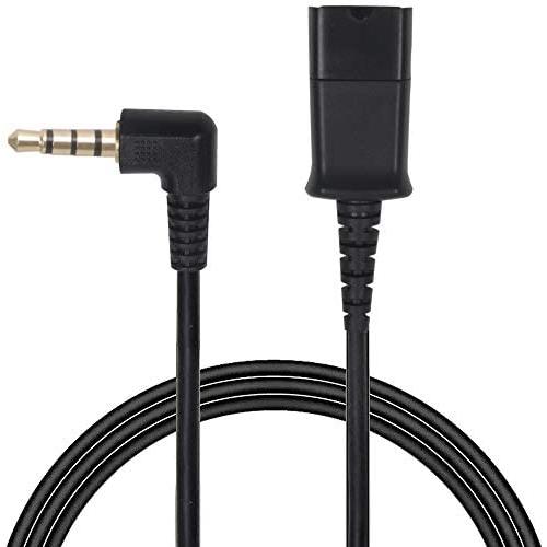 Headset QD (Quick Disconnect) Cable with Single 3.5mm Plug for Smartphones Mobile Phones,Laptop etc with 3.5mm Jack