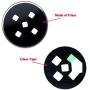 Ubrokeifixit Compatible Back Rear Lens Glass with Tape Replacement for Samsung Galaxy Watch 46mm SM-R800 R805/Galaxy Watch 42mm SM-R810 R815 Black(Rear Cover NOT Included)