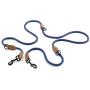 Mile High Life | Double Dogs Leash | Dog Slip Rope Lead | Dual Configuration | Mountain Climbing Rope 8FT with Heavy Duty Metal Sturdy Clasp (Multi- Colors)