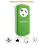 POWERADD Mini Travel Swivel Charger with Fast Charging USB Ports (3.4A) UL Listed - Green