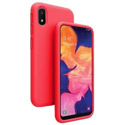 Vinve Liquid Silicone Case for Samsung Galaxy A10e, Gel Rubber Full Body Protection Shockproof Cover Slim Fit Case Drop Protection Case (Red)