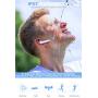 True Wireless Earbuds, Bluetooth 5.0 Earbuds 40Hrs Cycle Playtime with Charging Case, Mini in Ear HiFi Stereo Waterproof IPX7 Sport Running Bluetooth Headphones Built-in Mic for Sport/Gym/Work