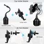 Wireless Car Charger TOOVREN Phone Mount Auto Clamping Fast Qi iPhone Car Charger Air Vent/Cup Holder for Car 10W Charging for iPhone 11/11 Pro Max/X/XR/8/7Plus,Samsung Note10+/s9,Google Pixel