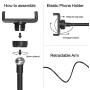 XINBAOHONG Selfie Ring Light with Cell Phone Holder Stand for Live Stream & Makeup,LED Camera Light with Lazy Bracket for Video/Photography, Desk Lamp for Bedroom, Office, Kitchen, Bathroom