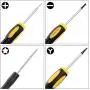 Repair Kit with Tools for All iPhone (4-XS Max), Samsung Galaxy, Note - Magnetic Screwdriver Tool Set for Cell Phones and Mobile Devices - Fix iPhone Screen, Battery with ScandiTech Toolkit
