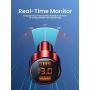 Car Charger Adapter, AINOPE Dual QC3.0 Port 6A/36W USB Car Charger All Metal Cigarette Lighter USB Charger Voltage Display Compatible with iPhone 11/11 pro/XR/X/XS/8, Samsung Note 8/S9/S10+/S8 - Red