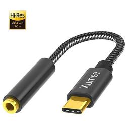 USB C to 3.5mm Headphone Adapter - USB Type C to AUX Audio Jack Hi-Res DAC Dongle Cable Cord Compatible with Pixel 4 3 2 XL, Samsung Galaxy S20 Ultra Z Flip S20+ S10 S9 Plus Note 10, iPad Pro