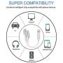 iPhone Adapter & Splitter, [Apple MFi Certified] 2 in 1 Dual Lightning Headphone Jack AUX Audio and Charge Adaptor Dongle Cable Compatible for iPhone 11 pro/Xs Max/XR/X/8/7 Support All iOS System