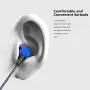 Earphones Earbuds, OARIE Headphones with Mic Stereo HiFi Earphones for iOS Android 3.5mm Jack(Dark Blue) Earphones Earbuds, OARIE Headphones with Mic Stereo HiFi Earphones for iOS Android 3.5mm Jack(Dark Blue)