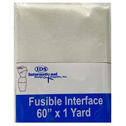 White Fusible Midweight UF363 Interfacing 36&quotX60" NONWOVEN 1 Yard - IDS International Design Supplies