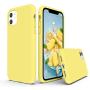 SURPHY Silicone Case Compatible with iPhone 11 Case 6.1 inch, Liquid Silicone Full Body Thickening Design Phone Case (with Microfiber Lining) for iPhone 11 6.1 2019, Yellow