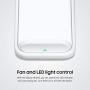 Samsung 15W Fast Charge 2.0 Wireless Charger Stand - White (US Version with Warranty)