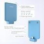 oisle Portable Charger Mini Power Bank PowerCore 2200mAh Wireless External Backup Battery Pack High-Speed Ultra Thin Charging Compatible with iPhone 5(s)/6(s)/7(p)/8(p)/X- Dark Blue