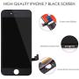 QTlier iPhone 7 Screen Replacement,LCD Display and Touch Screen Digitizer Replacement Frame Assembly with Repair Tool Kit(Black, 4.7Inch, for iPhone 7)