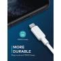 iPhone Charger Cable 10ft, Xcentz Long Lightning Cable Apple MFi Certified iPhone Charger USB Cord Compatible with iPhone 11/Xs/XS Max/XR/X / 8/8 Plus / 7/7 Plus / 6/6 Plus / 5s / iPad - White