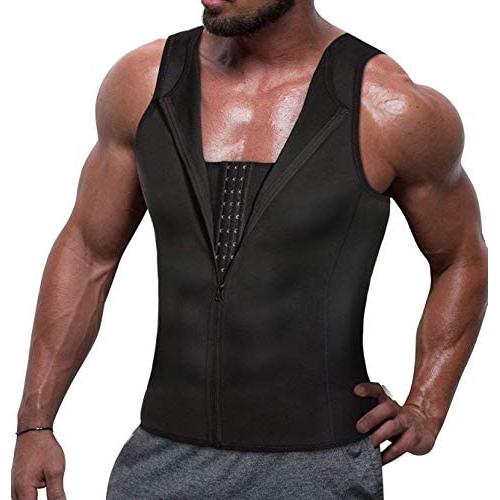 TAILONG Men Compression Shirt for Body Slimming Tank Top Shaper Tight Undershirt Tummy Control Girdle