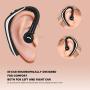 TechKen Bluetooth Headset, Newest BT5.0 Ear Piece Wireless Driving | Office | Business Headsets Compatible with iPhone, Android, and Other Leading Smartphones