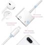 Headphone Jack Adapter for iPhone X Adapter Charge and Headphone Earphone Adaptor for iPhone 11 Pro Max/11 Pro/11/Xs/Xs Max/XR/8/8 Plus/7/7 Plus Adapter Dongle [Audio &Charger] Support All iOS-White