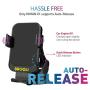 BROQLI Fast Wireless Car Charger Mount Kit, One Touch Automatic Clamping Qi Cell Phone 10W Power Charging Air Vent Dashboard Holder iPhone X/Xs Max/XR/8/8+,Galaxy S10/S10+/S9/S9+/S8/S8+ (HIMAN Black)