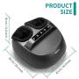 Nekteck Foot Massager Machine with Heat, Shiatsu Foot Massagers with Handle Design, 6 Mode with Kneading Rolling, Air Compression and Built-in Heat Function,Relax for Home or Office Use,Fit to Size 12
