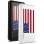 2-Pack Miady 10000mAh Dual USB Portable Charger, Fast Charging Power Bank with USB C Input, Backup Charger for iPhone X, Galaxy S9, Pixel 3 and etc (Flag Edition) …