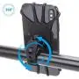 Bike Phone Mount, 360° Rotation Detachable Removable Silicone Bicycle Phone Holder Motorcycle Handlebar Mount Compatible with iPhone Xs Max/XS XR X/6S/7/8 Plus, Galaxy S10+/S10/S10e/S9+/S9/S8 (Black) Bike Phone Mount, 360° Rotation Detachable Removable Silicone Bicycle Phone Holder Motorcycle Handlebar Mount Compatible with iPhone Xs Max/XS XR X/6S/7/8 Plus, Galaxy S10+/S10/S10e/S9+/S9/S8 (Black)