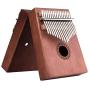 Kalimba,Eison Kalimba Thumb Piano 17 keys with Case Bag, African Finger Piano Kit, Cloth bag, Instruction, Tune Hammer, Key Stickers, Solid Wood Mahogany Body- Best Gift for Music Fans Adult Kids