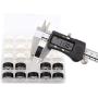 Simthread Size A Prewound Bobbin Thread with Storage Plastic Box Bundle | White+Black Colors & 25pcs White Color