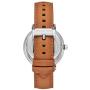 Michael Kors Blake Three-Hand Stainless Steel Watch with Leather Strap