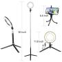 6" Ring Light with Tripod Stand for Selfie,Makeup Live Cell Phone Holder,Desktop LED Lamp for YouTube