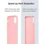 DTTO iPhone 11 Case, [Romance Series] Full Covered Shockproof Silicone Cover [Enhanced Camera and Screen Protection] with Honeycomb Grid Pattern Cushion for Apple iPhone 11 6.1” 2019, Crystal Pink