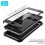 ORETECH iPhone 6S Plus Case, iPhone 6 Plus/6S Plus Case with [2 x Tempered Glass Screen Protector] 360° Shockproof Protective Hard PC+Soft TPU Silicone Cover for iPhone 6 Plus/6s Plus - 5.5 Black