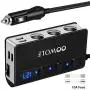 OOWOLF Cigarette Lighter Adapter Quick Charge 3.0 180W 12V/24V 3-Socket Splitter 4 USB Ports Car Power Adapter for GPS, Dash Cam, Sat Nav, Phone, iPad, Tablet, etc OOWOLF Cigarette Lighter Adapter Quick Charge 3.0 180W 12V/24V 3-Socket Splitter 4 USB Ports Car Power Adapter for GPS, Dash Cam, Sat Nav, Phone, iPad, Tablet, etc