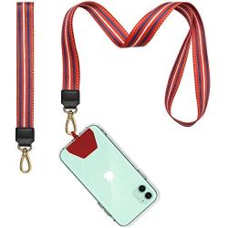 Phone Lanyard, COCASES Wrist Lanyard and Neck Lanyard for Keys ID Badge Set Phone Tether for iPhone, Galaxy & Most Smartphones