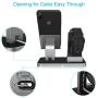 BENTOBEN Compatible with Apple Watch Stand Airpods Charger Dock Cell Phone Stand, Universal Desktop Stand Charging Station Holder for iWatch Airpods iPhone iPad Tablet Android Smartphone, Space Gray