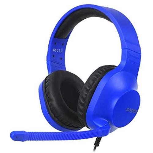 SADES Stereo Gaming Headset -Spirits- Headphones with Noise-Reduction Microphone & Control-Remote for PC Computers Laptop PS4 New Xbox One Cellphones Tablets - Blue